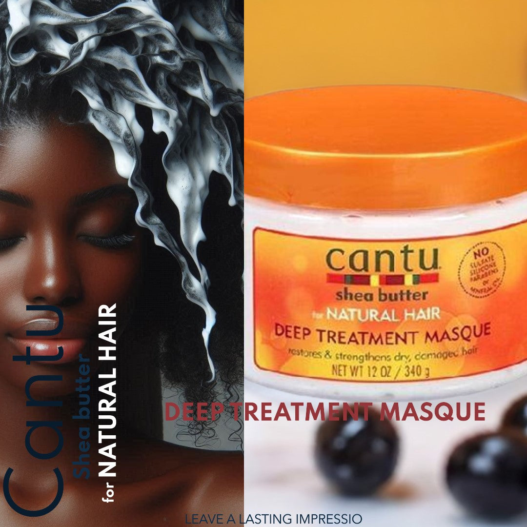 Burro di karitè Cantu per la maschera per il trattamento profondo dei capelli naturali