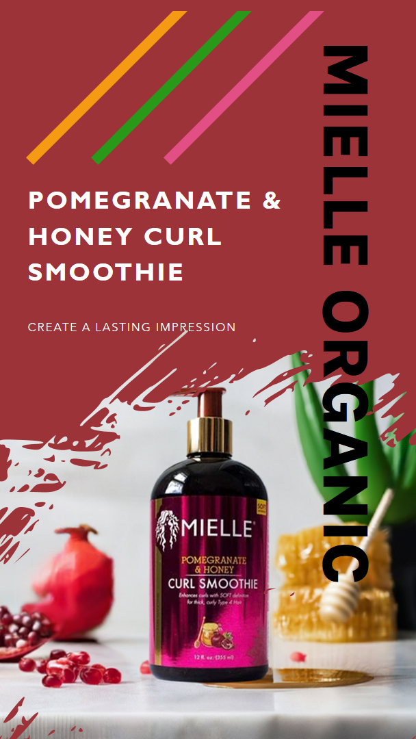 Mielle Organics Fugtgivende granatæble & honningkrøllesmoothie