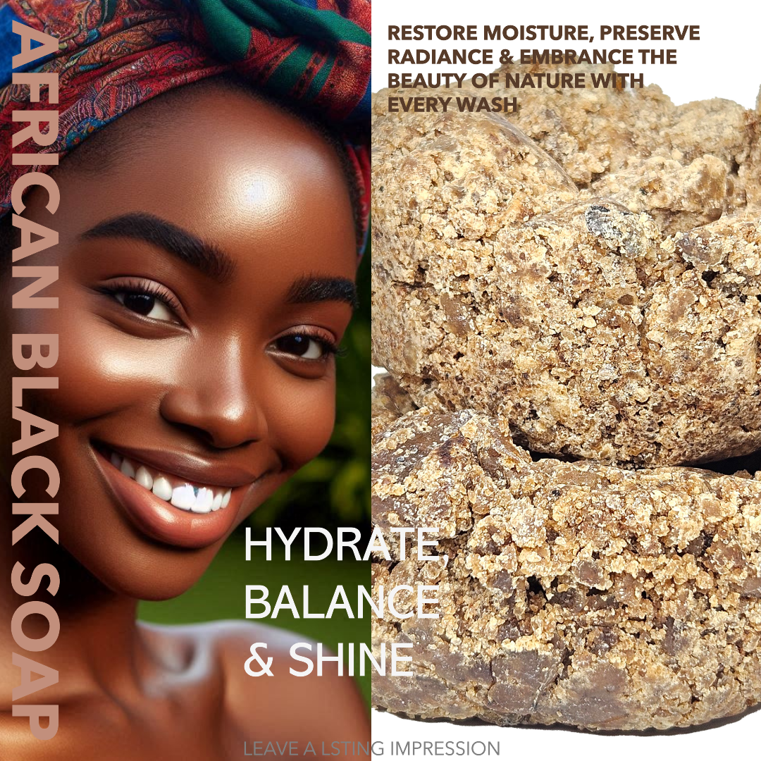 PURE & ORGANIC AFRICAN BLACK SOAP