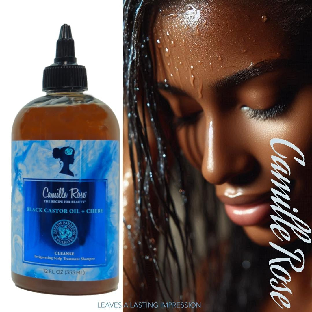Camille Rose Black Castor Oil + Chebe Cleanse Shampoo