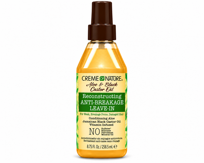 Creme of Nature Aloe Vera & Black Castor Oil Anti-Breakage Leave-In-Conditioner