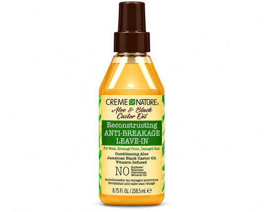 Creme of Nature Aloe Vera & Black Castor Oil Anti-Breakage Leave-In-Conditioner