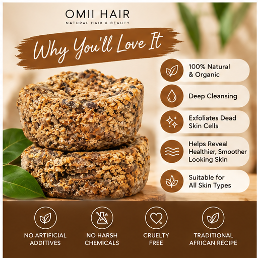 Omii Hair Pure African Black Soap