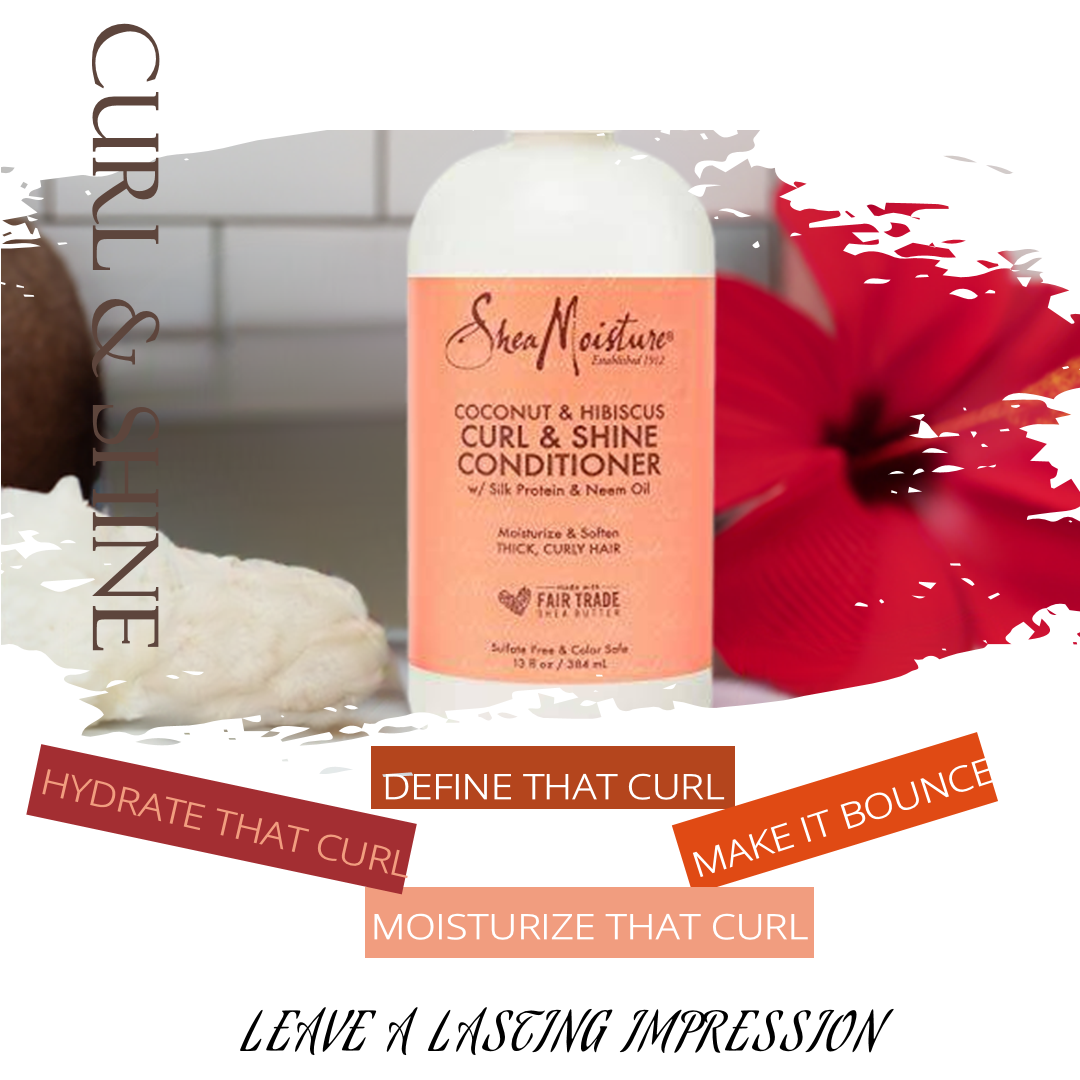 Shea Moisture Curl & Shine Conditioner |  Coconut & Hibiscus