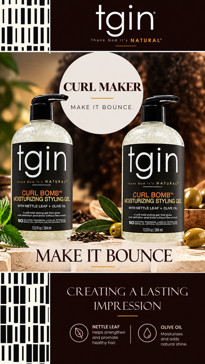 TGIN Curl Bomb Moisturizing Styling Gel