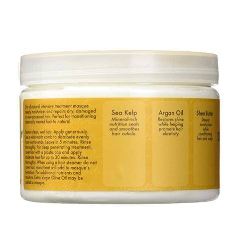 a jar of argan oil on a white backgroundRaw Shea Butter Deep Treatment Masque - Omii Hair Ltd